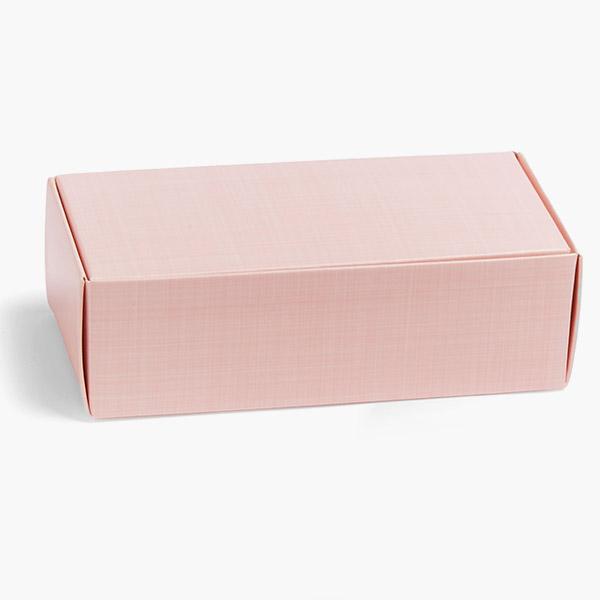 Pink Linen 1 Pc. 1/2 LB Candy Box, 5-1/2 x 2-3/4 x 1-3/4", 50 Pk