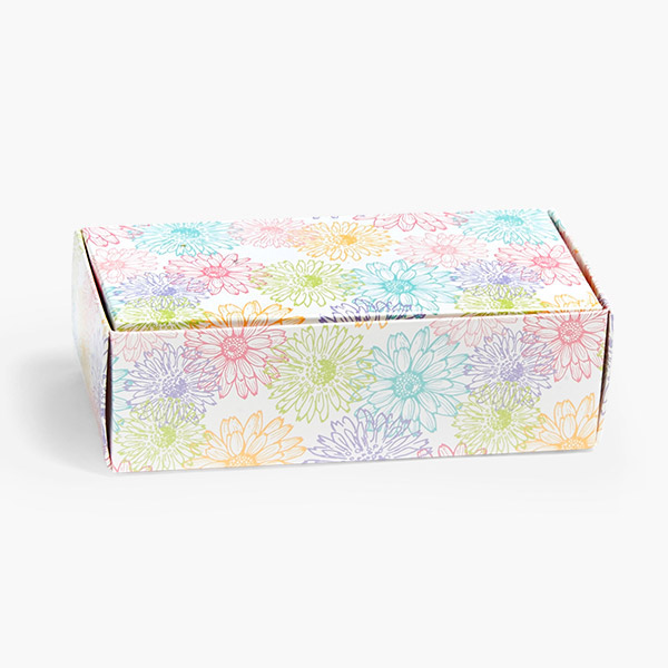 Spring Daisies 1 Pc. 1/2 LB Candy Box, 5-1/2 x 2-3/4 x 1-3/4", 50 Pk