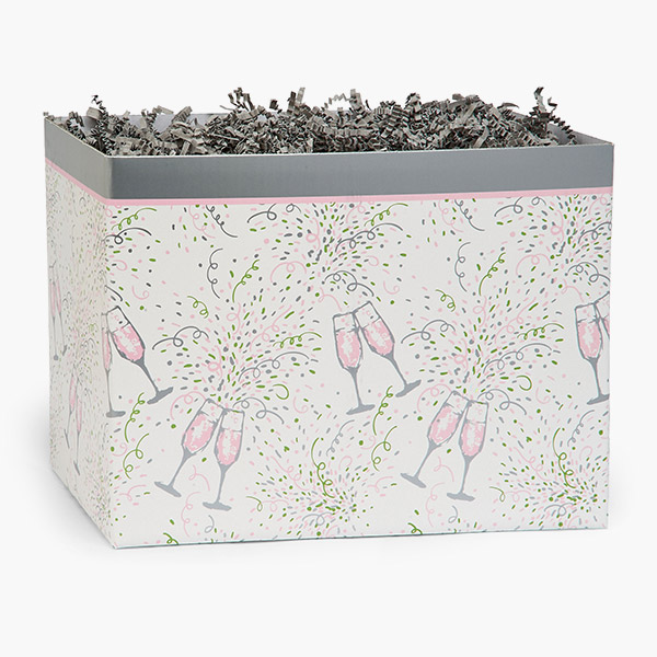 Celebration Cheers Basket Box, Large 10.25x6x7.5", 6 Pack