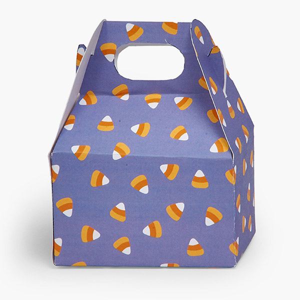 Candy Corn Mini Gable Box, 4x2.5x2.5", 6 Pack