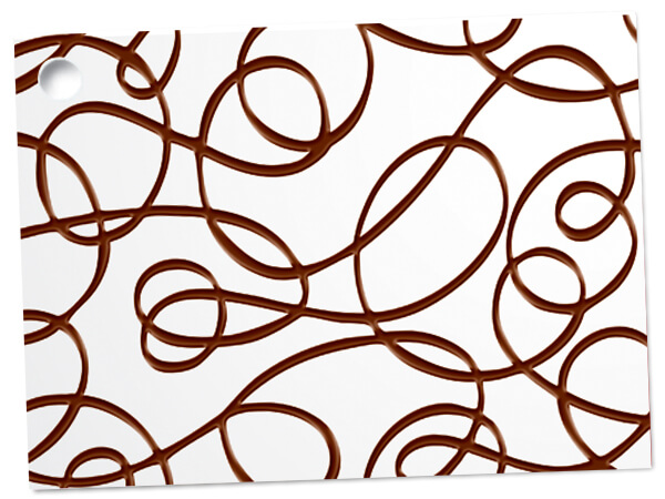Chocolate Drizzle Theme Gift Card, 3.75x2.75", 6 Pack