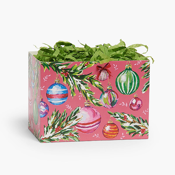 Christmas Party Basket Box, Small 6.75x4x5", 6 Pack