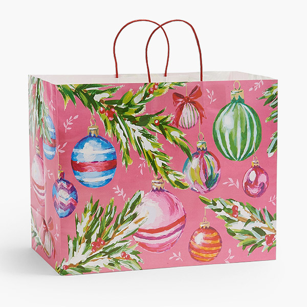 Christmas Party Paper Gift Bags, Vogue 16x6x12",25 Pack