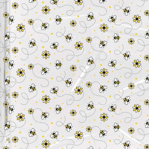 Busy Bees Cello Roll, 30"x100'