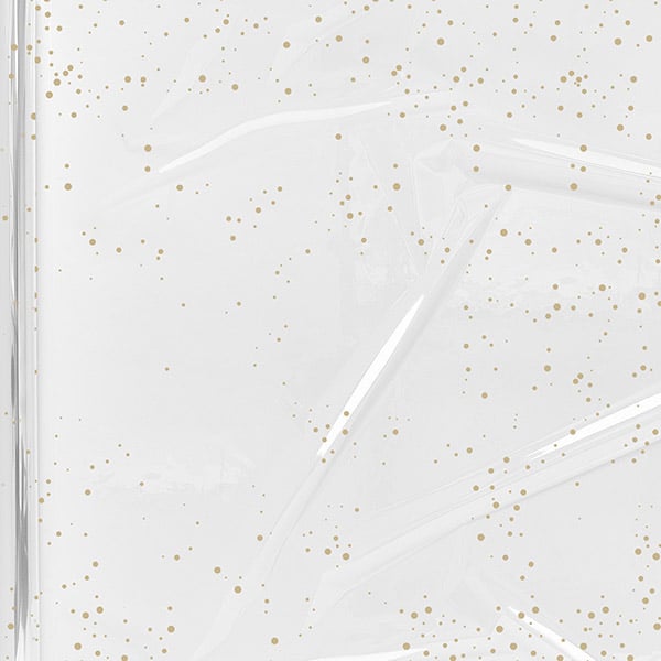 Gold Sprinkles Cello Roll, 30"x100'