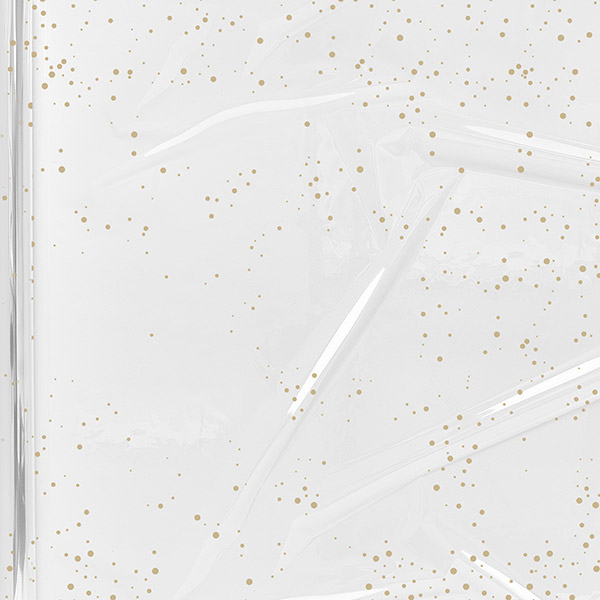 Gold Sprinkles Cello Roll, 40"x100'