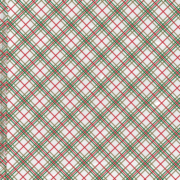 Holiday Plaid Cello Roll, 40"x100'