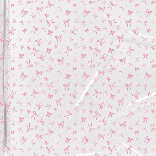 Pink Bows Cello Roll, 40"x100'