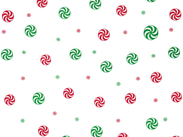 Peppermint Red and Green Cello Roll, 40"x100'
