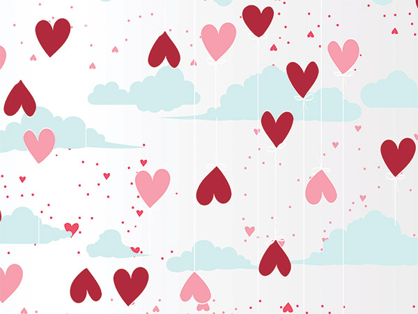 Splatter Hearts Cello Roll 40x100 Nashville Wraps 3999