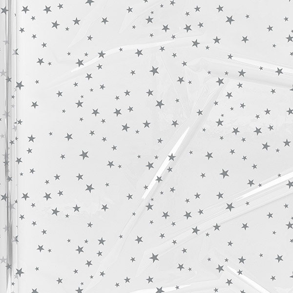 Silver Stars Cello Roll, 40"x100'