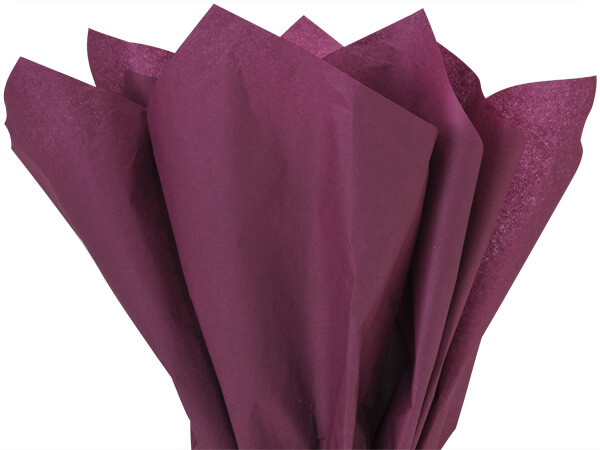 Burgundy Color Tissue Paper, 15x20", Bulk 480 Sheet Pack