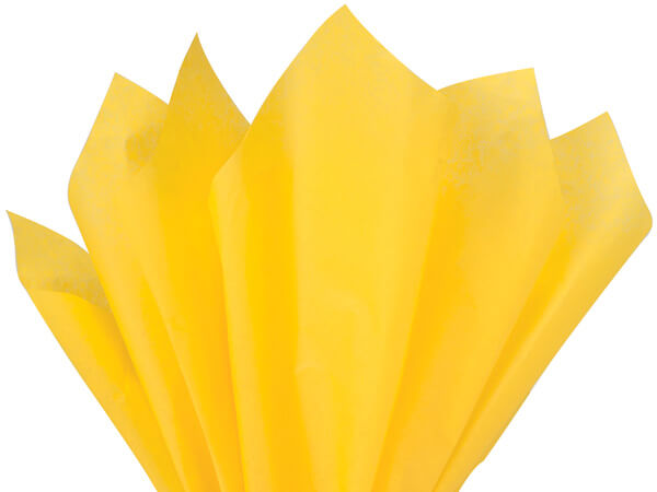 Goldenrod Yellow Tissue Paper, 15x20, 100 ct