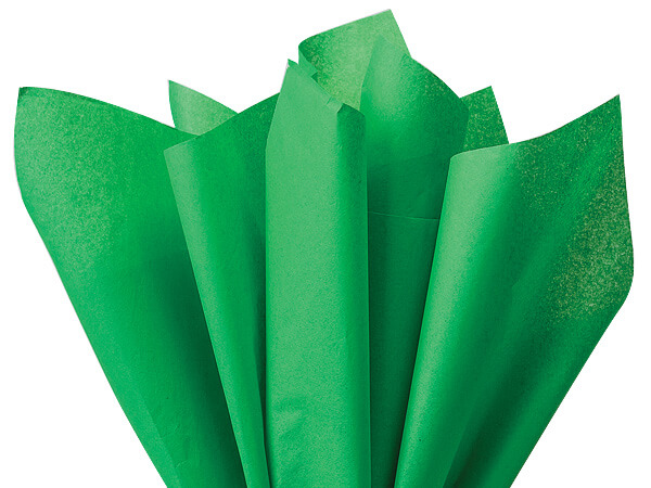 Kelly Dark Green Color Tissue Paper 15x20, Bulk 480 Sheet Pack