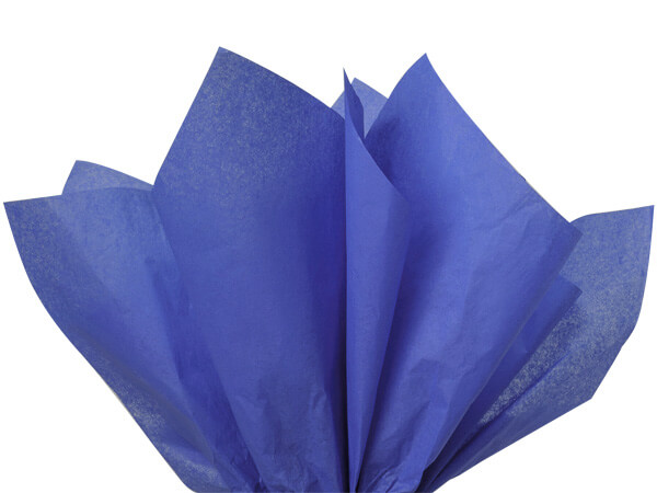 Sapphire Blue Color Tissue Paper, 15x20", Bulk 480 Sheet Pack
