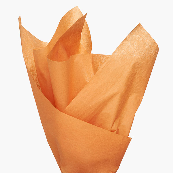 Burnt Orange Color Tissue Paper, 20x30", Bulk 480 Sheet Pack