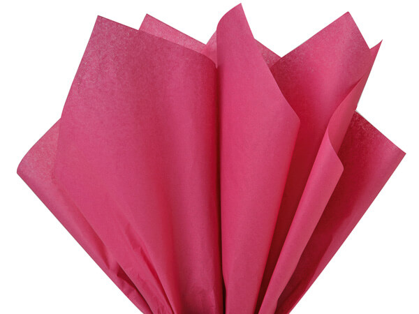 Cerise Pink Color Tissue Paper, 20x30", Bulk 480 Sheet Pack
