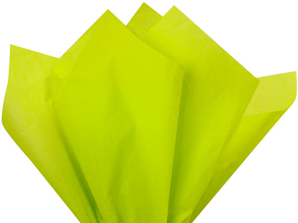 Citrus Green Color Tissue Paper, 20x30", Bulk 480 Sheet Pack