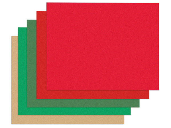 Christmas Kraft Tissue Paper Assortment, 20x30", 120 Sheet Pack