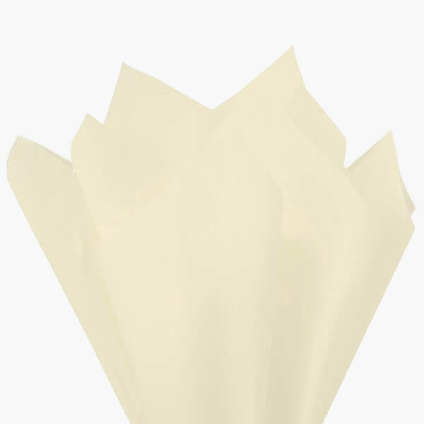 Cream Color Tissue Paper, 20x30", Bulk 480 Sheet Pack