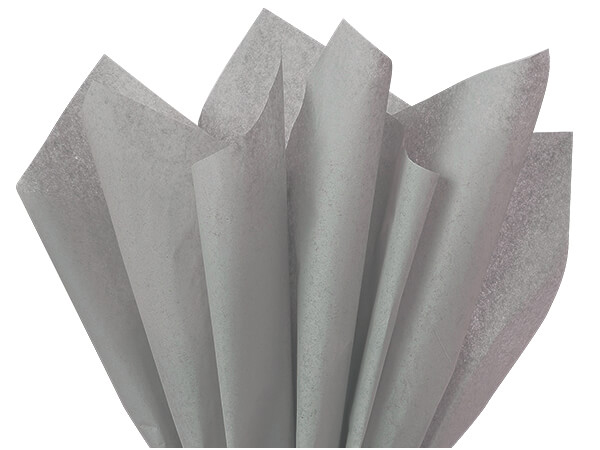 Gray Color Tissue Paper, 20x30", Bulk 480 Sheet Pack