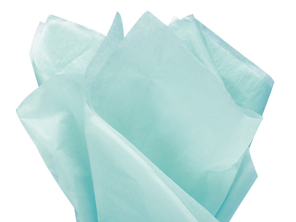 Azure Blue Color Tissue Paper, 20x30", Bulk 480 Sheet Flat Pack