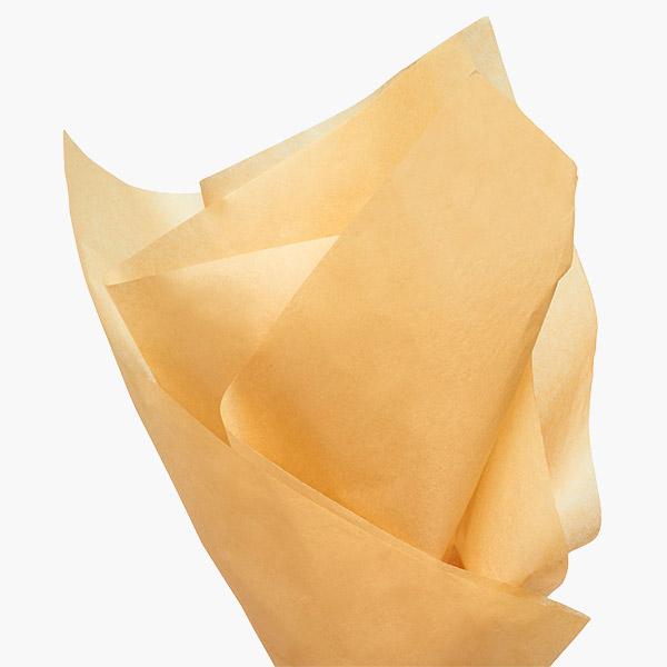 Harvest Gold Color Tissue Paper, 20x30", 24 Soft Fold Sheets