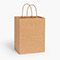Natural Brown Kraft Shopping Bags, Cub 8x4.75x10", 100 Pack-thumbnail
