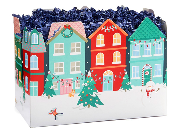 Christmas Village Basket Boxes