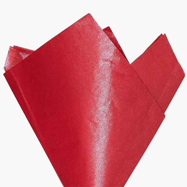 Scarlet Pearlescence Tissue Paper, 20x30", Bulk 200 Sheet Pack