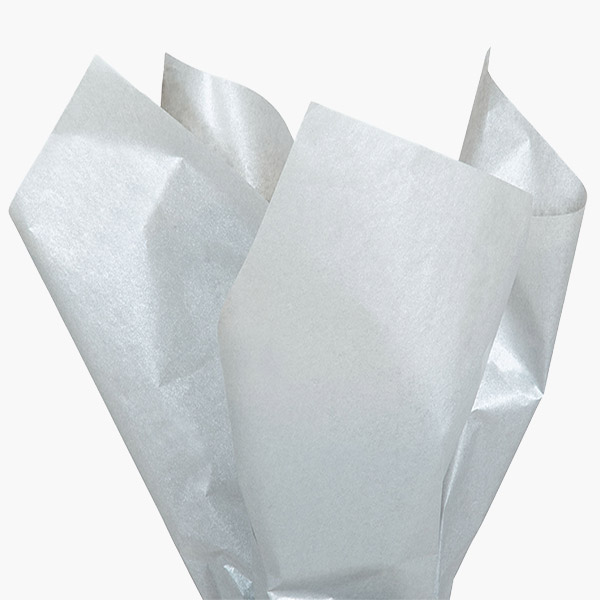 Pewter 2 Sided Pearlescence Tissue Paper, 20x30", Bulk 200 Sheet Pack