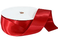 1-1/2 Inch 40mm x 100 Yards Red Wide Satin Ribbon Solid Fabric Ribbon for  Gif