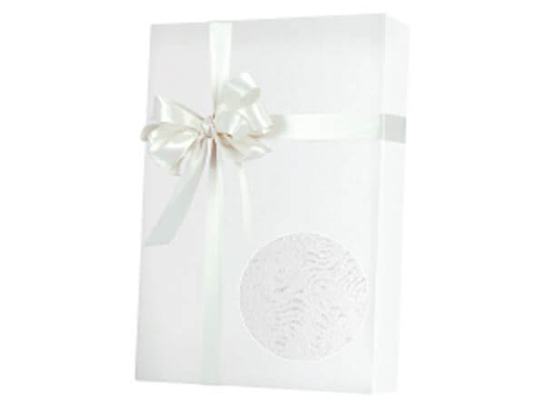 White Grain Wrapping Paper 7-3/8"x100', Jeweler's Roll