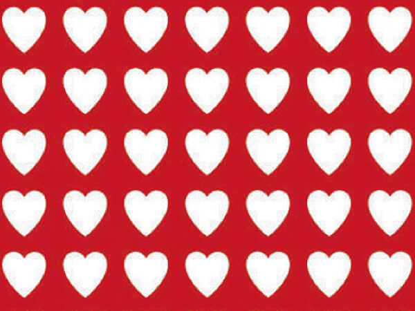 Valentines Wrapping Paper 18"x833', Full Ream Roll