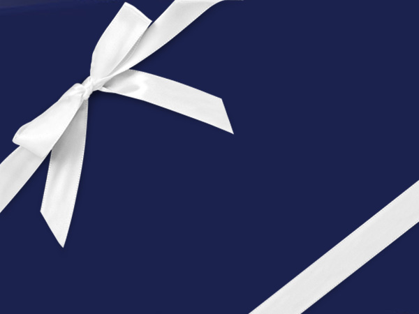 Navy Ultra Gloss Wrapping Paper 24"x417', Half Ream Roll