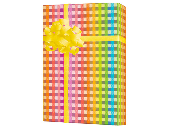 Holographic Silver Dots Gift Wrap Full Ream 833 ft x 24 in