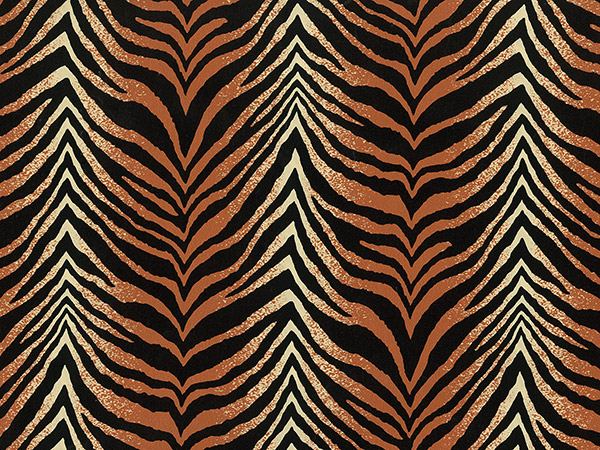 Tiger Chevron Wrapping Paper 24"x100', Cutter Box