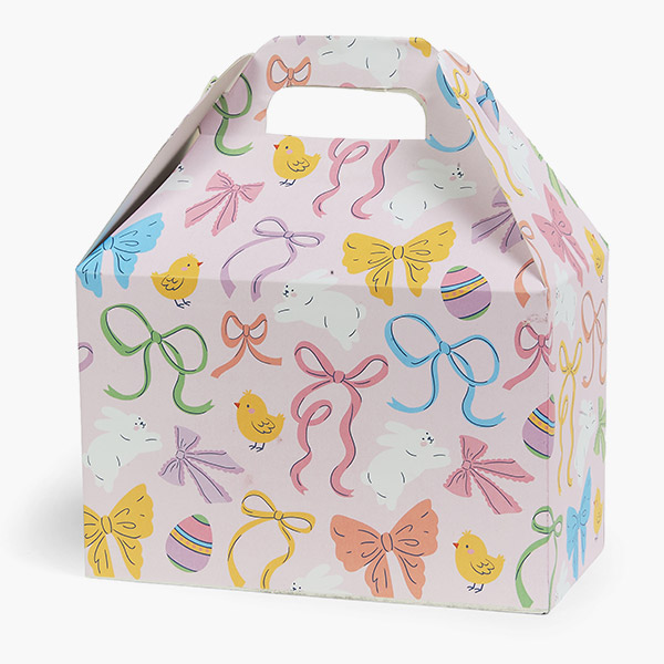 Easter Bows Gable Box, 8.5x4.75x5.5", 6 Pack