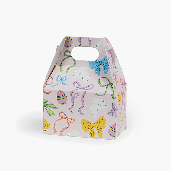 Easter Bows Mini Gable Box, 4x2.5x2.5", 6 Pack
