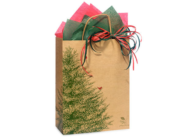 Evergreen 100% Recycled Paper Bags, Cub 8x4.75x10.25", 25 Pack