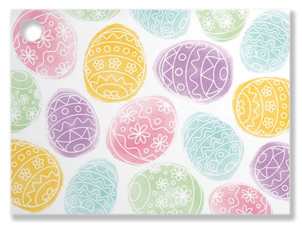 Easter Eggs Theme Gift Card, 3.75x2.75", 6 Pack
