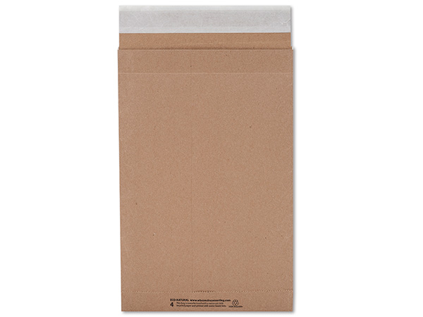 Brown Kraft Peel & Stick Mailers, 9.5x14.5", 25 Small Pack