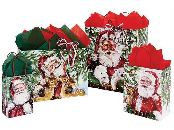 Enchanted Santa Paper Gift Bags