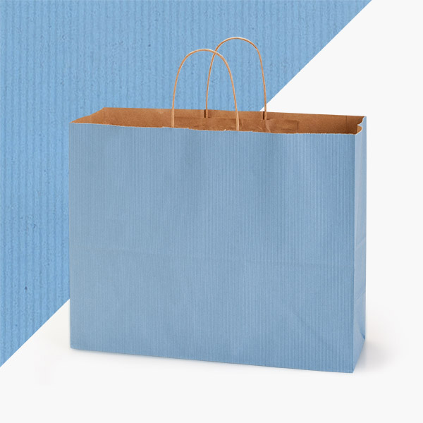 French Blue Shadow Stripe Bags, Vogue 16x6x13", 100 Pack