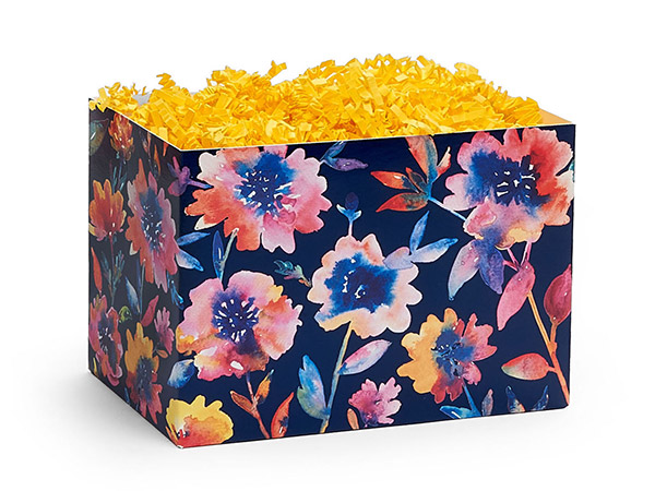 Floral Rain Basket Box Small 6.75x4x5", 6 Pack