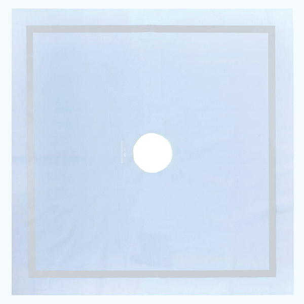 Bare Blooms Muted Sky Blue Floral Wrapping Sheets 24"x24", 100 Pack