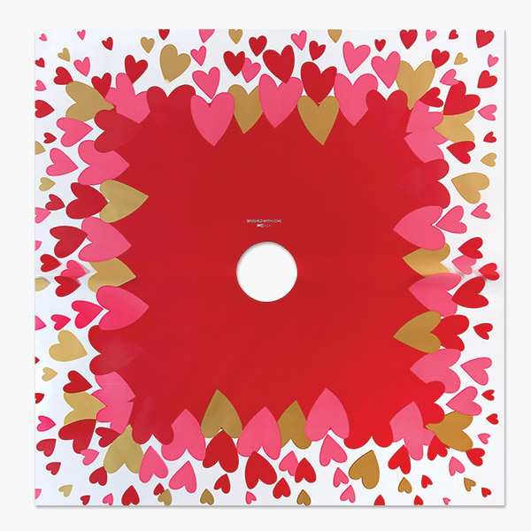 Brushed with Love Floral Wrapping Paper Sheets 24"x24", 100 Pack