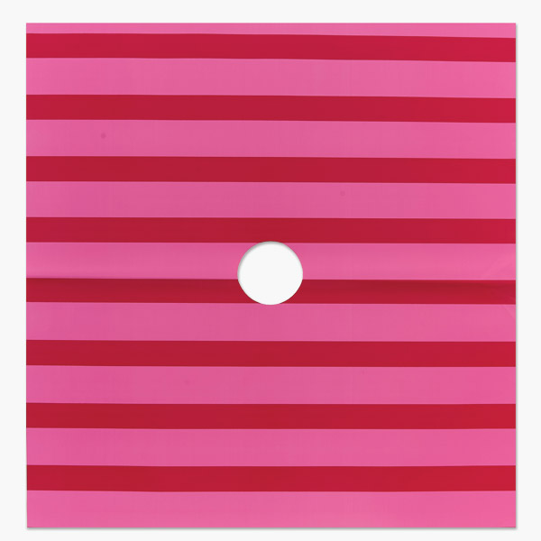 Parlor Stripes Pink Floral Wrapping Paper Sheets 24"x24", 100 Pack