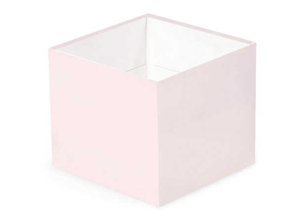 Matte Blush Pink Box Base, 4x4x3.5", 25 Pack