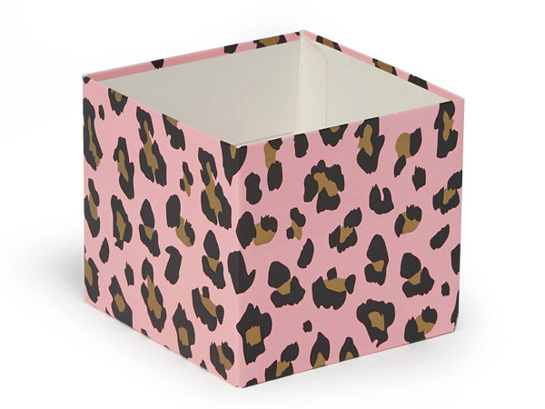 Lipstick Leopard Box Base, 4x4x3.5", 25 Pack